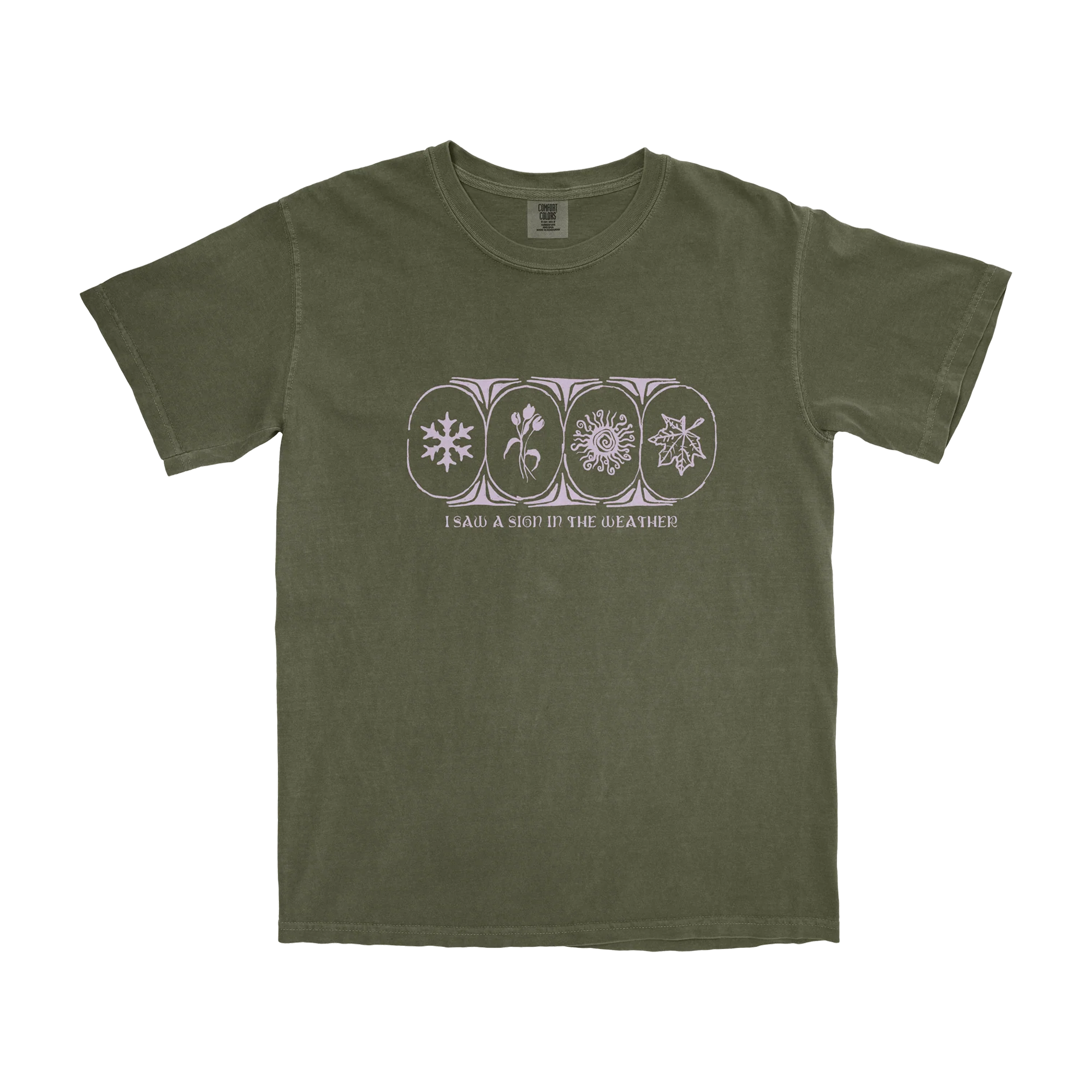 A Sign In The Weather Translucent Forest Green Vinyl + Signed Print + Tee - Image 3